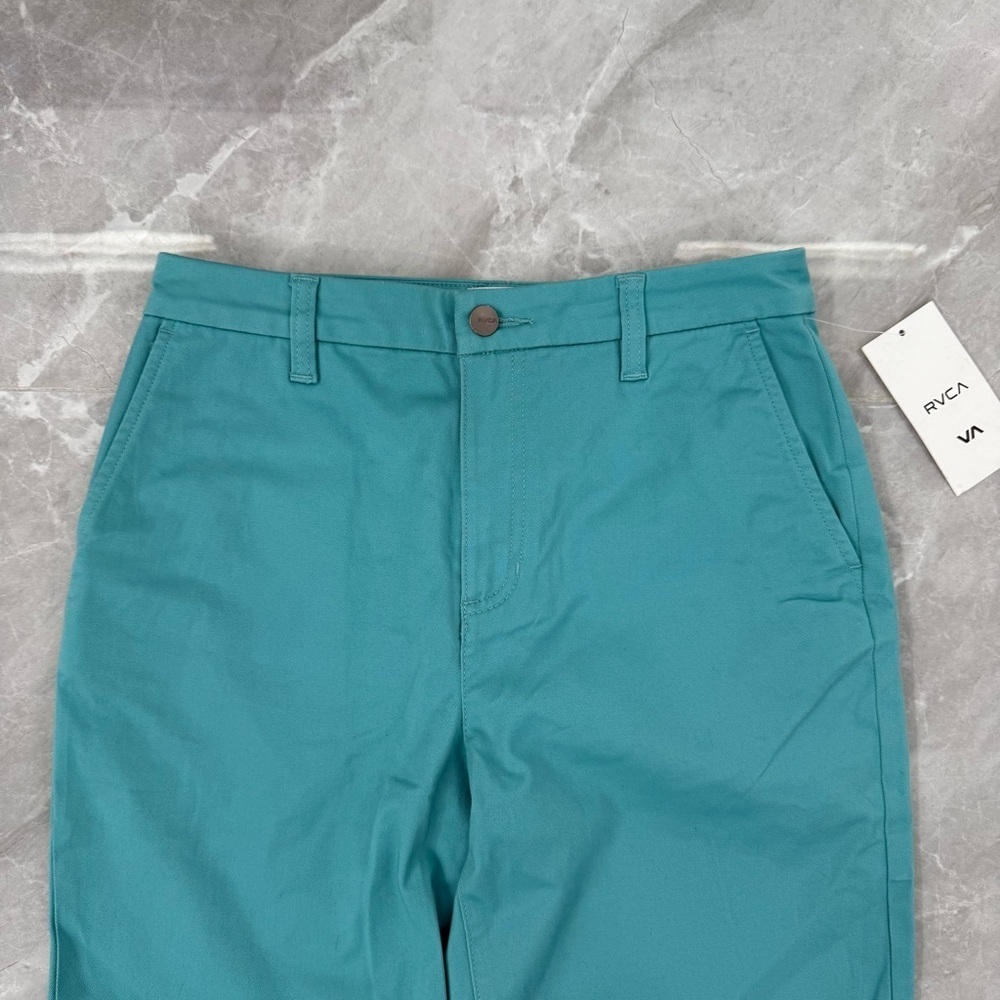 Women’s RVCA Weekend Stretch Mid-Rise Straight Leg Pant Pockets Size 27 - Picture 4 of 16